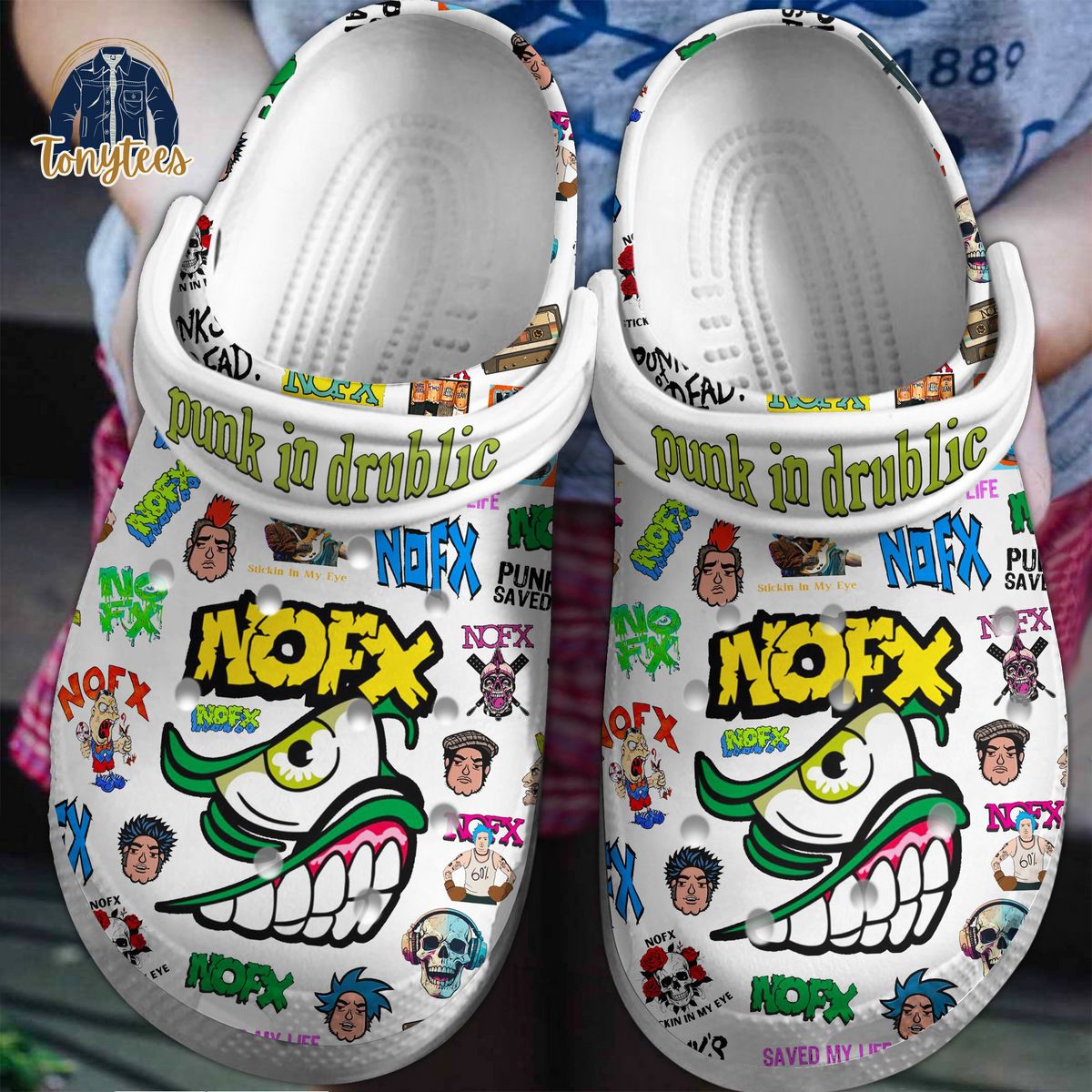 NOFX Punk in Drublic Crocs Clogs Shoes