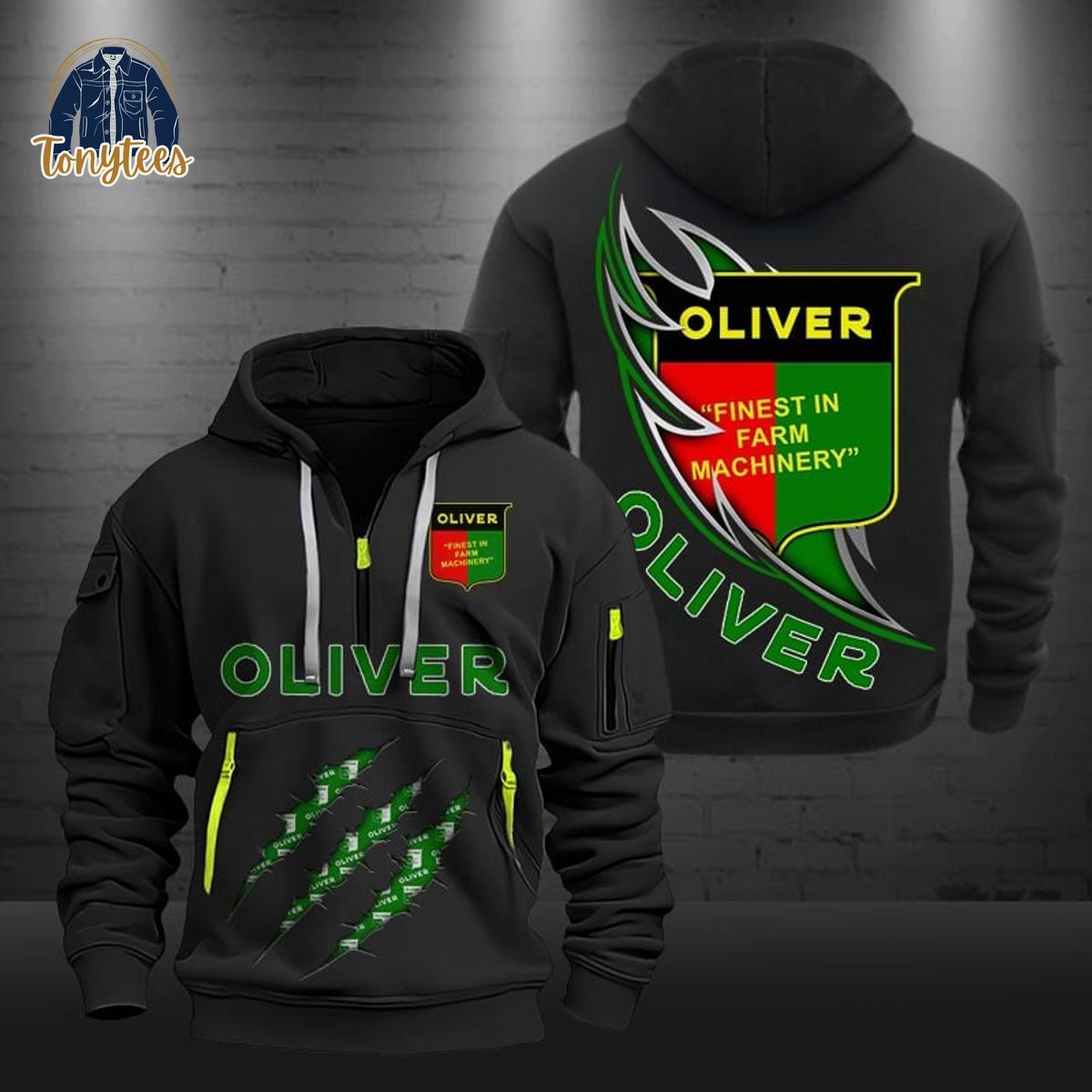 Oliver Farm Tractors Heavy Hoodie