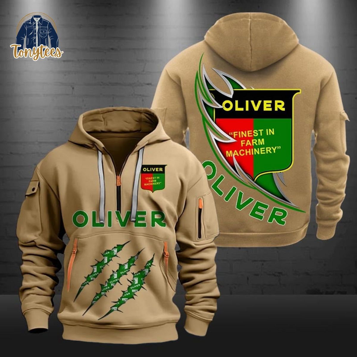 Oliver Farm Tractors Heavy Hoodie