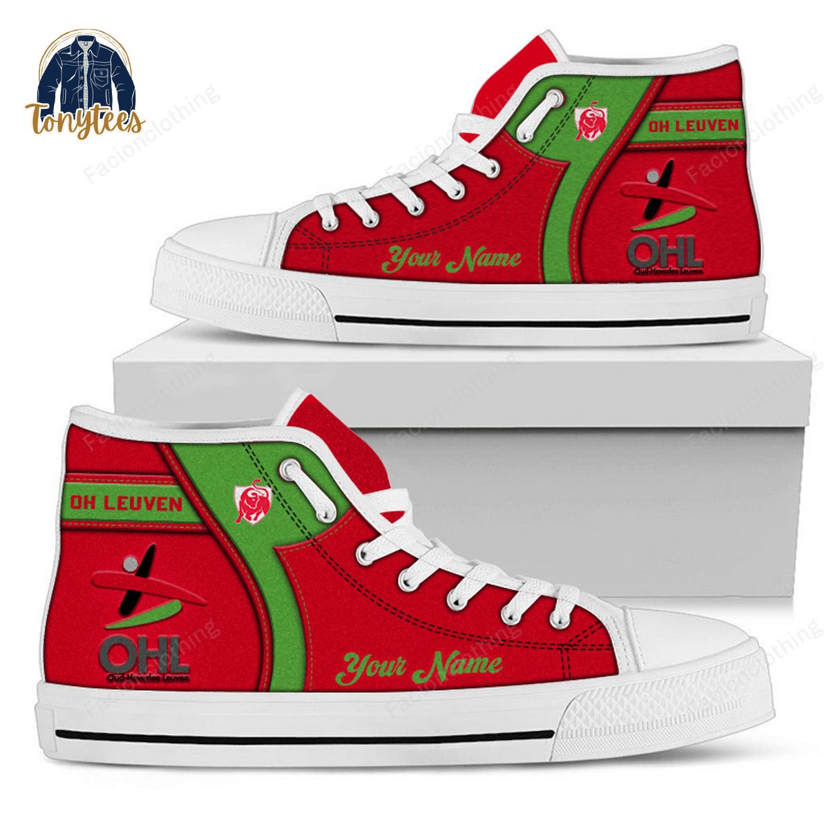 Oud-Heverlee Leuven Personalized High Top Canvas Shoes