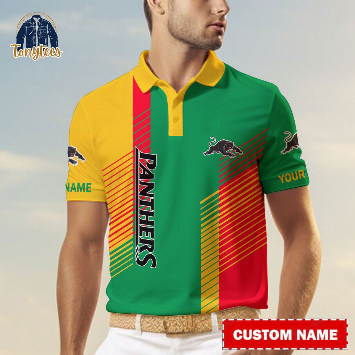 Penrith Panthers NRL Custom Name Polo Shirt