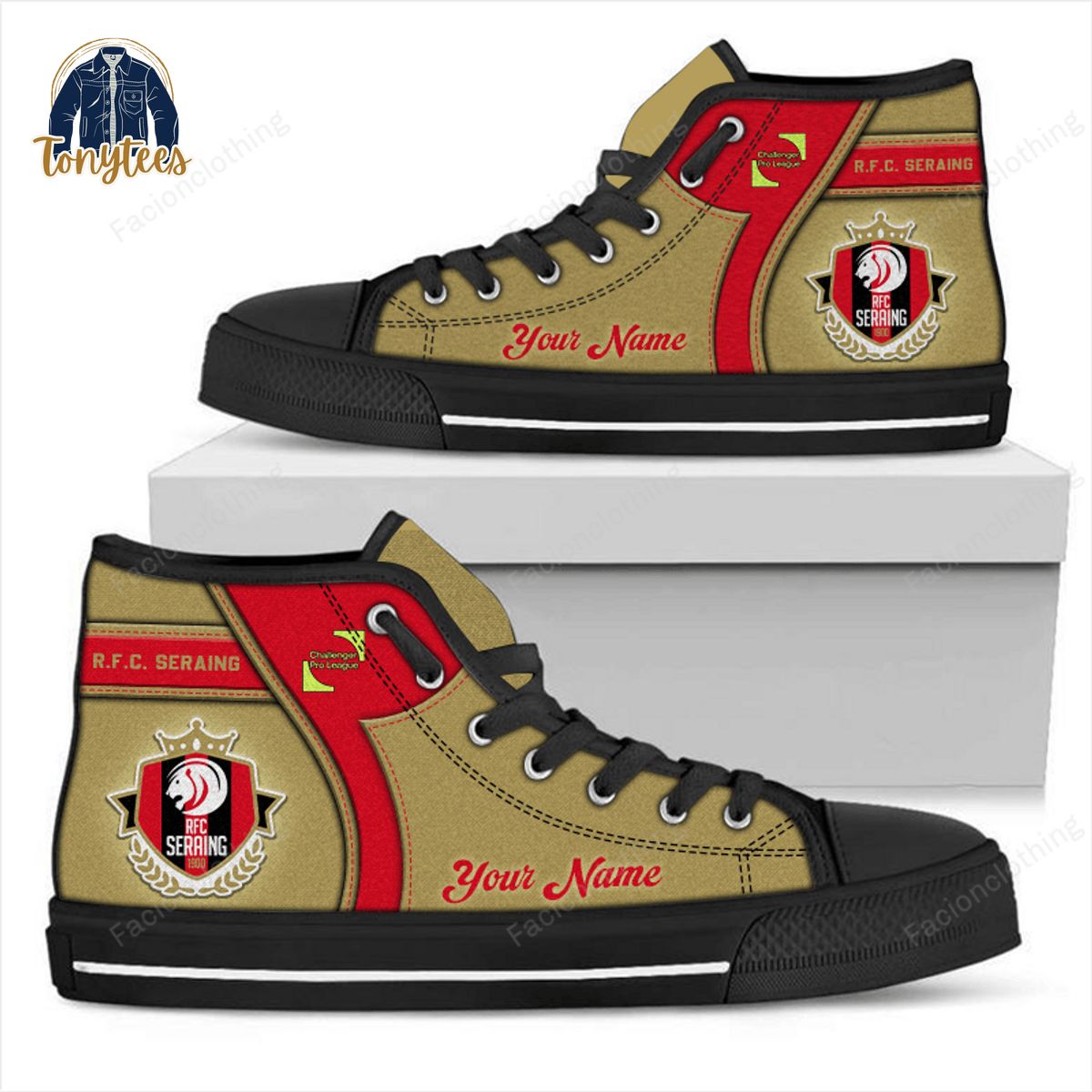 RFC Seraing Personalized High Top Canvas Shoes