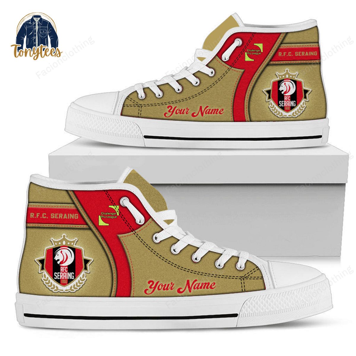 RFC Seraing Personalized High Top Canvas Shoes