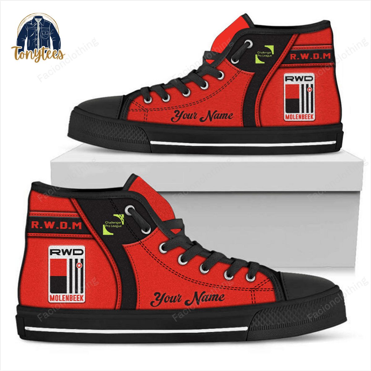 RWD Molenbeek Personalized High Top Canvas Shoes