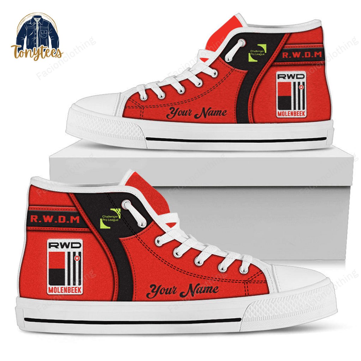 RWD Molenbeek Personalized High Top Canvas Shoes