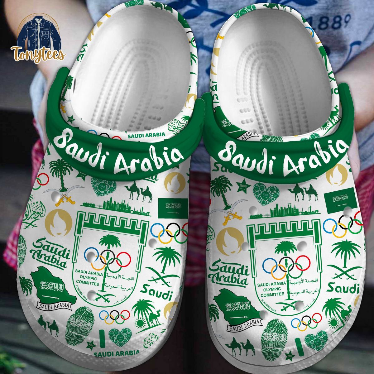 Saudi Arabia Olympic Paris 2024 Crocs Clogs