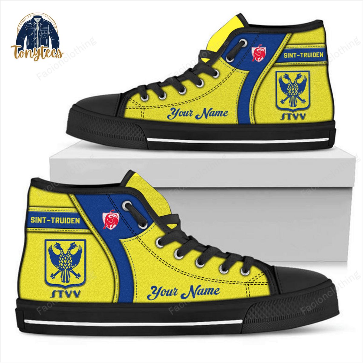 Sint-Truidense V.V Personalized High Top Canvas Shoes