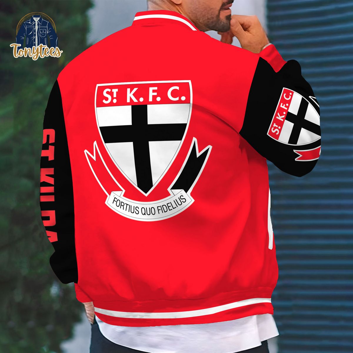 St Kilda Football Club AFL Custom Name Baseball Jacket