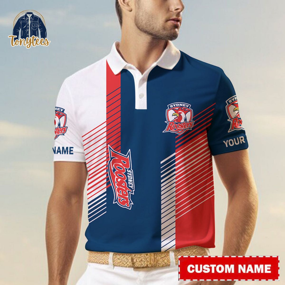 Sydney Roosters NRL Custom Name Polo Shirt