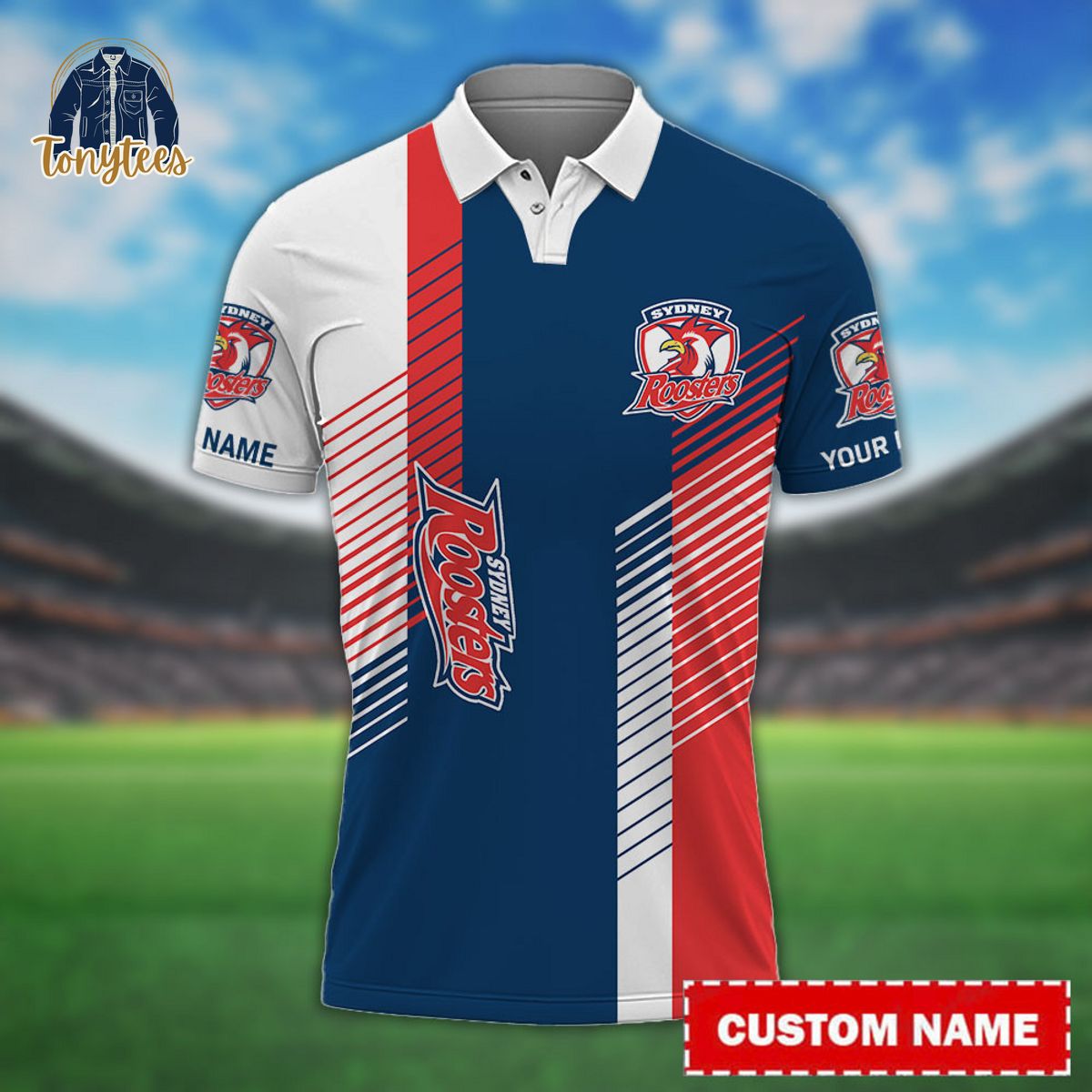 Sydney Roosters NRL Custom Name Polo Shirt