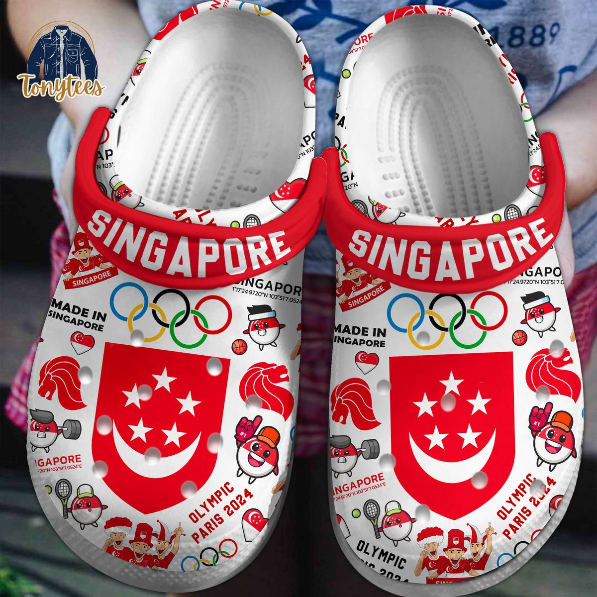 Team Singapore Olympic Paris 2024 Crocs Clogs