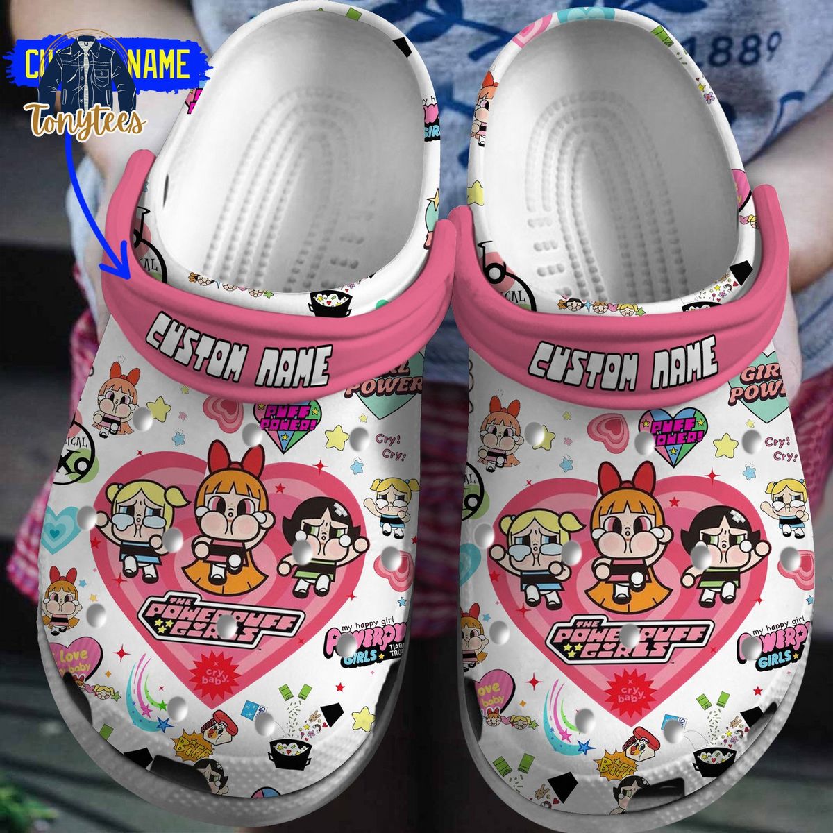 The Powerpuff Girls Custom Name Crocs Clogs