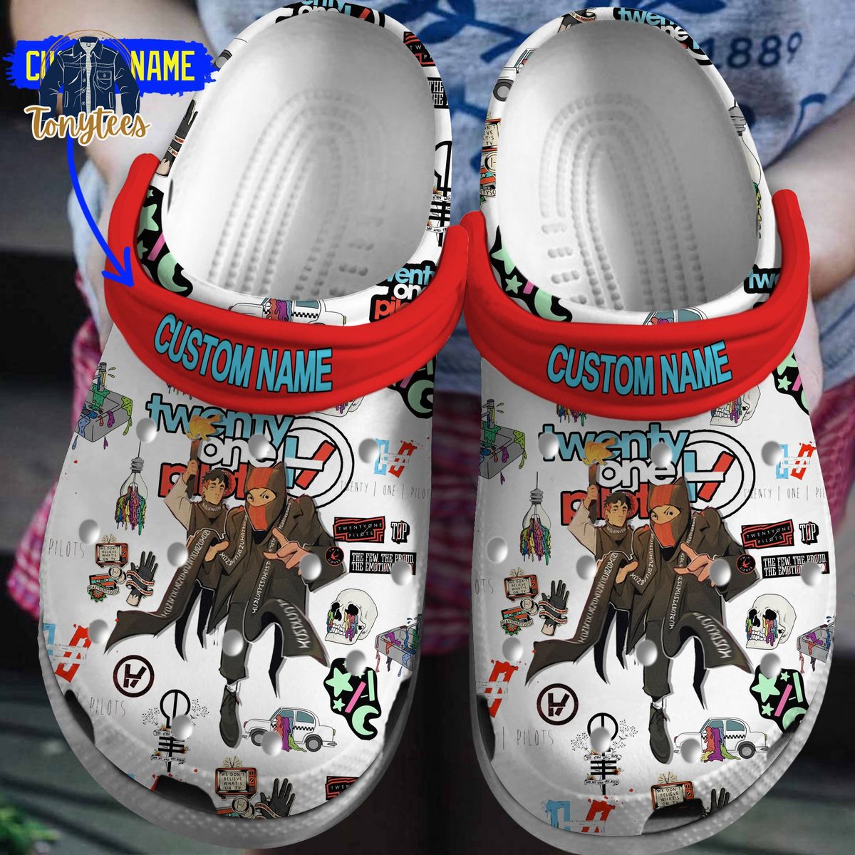 Twenty One Pilots Custom Name Crocs Clogs