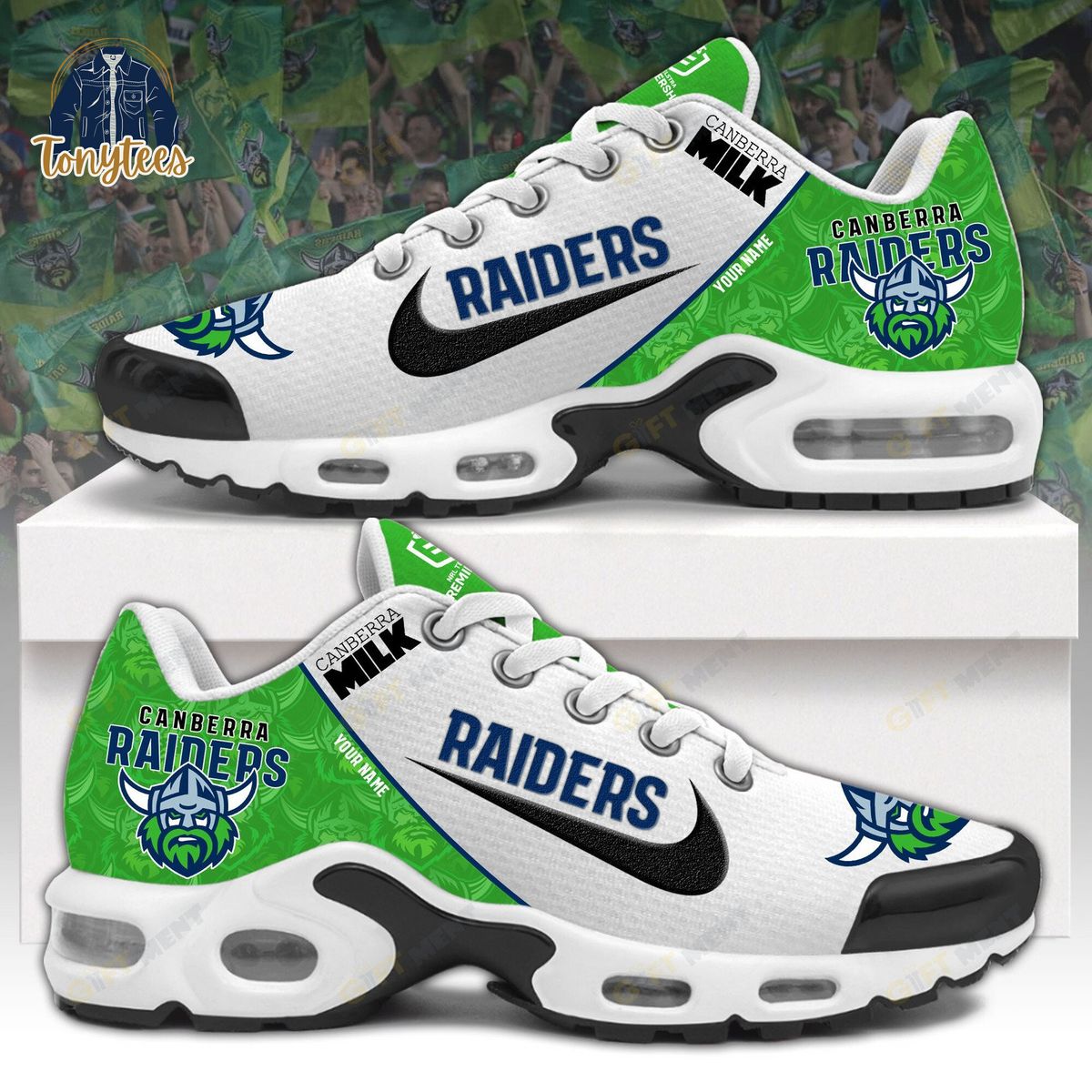 Canberra Raiders Custom Name NRL Sport Shoes