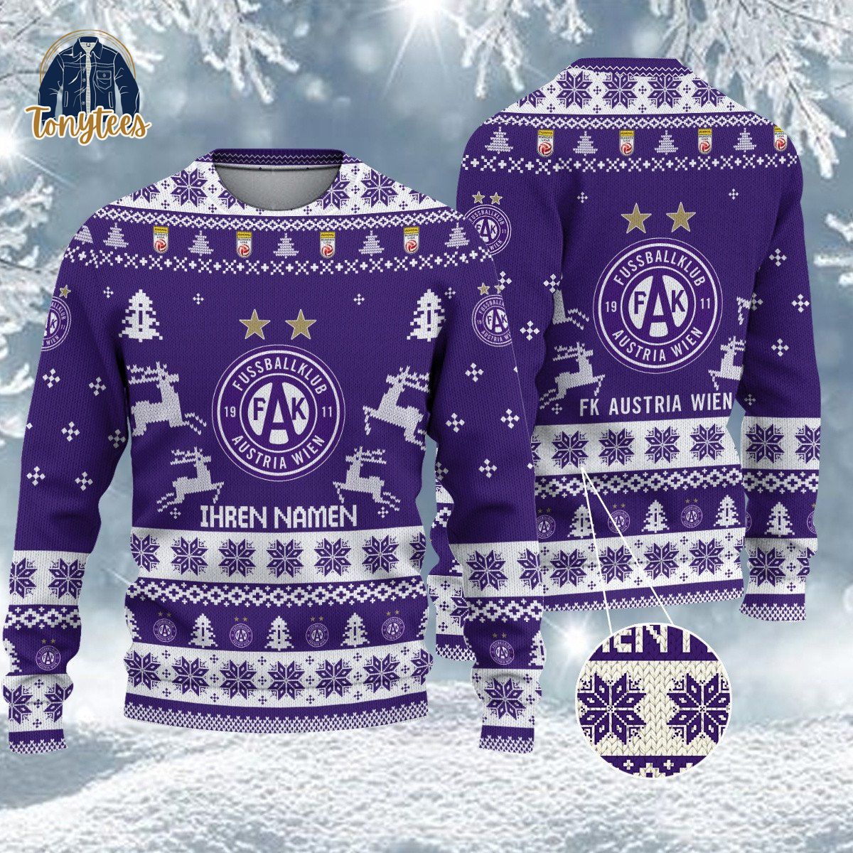 FK Austria Wien Admiral Bundesliga 2024 Ugly Sweater