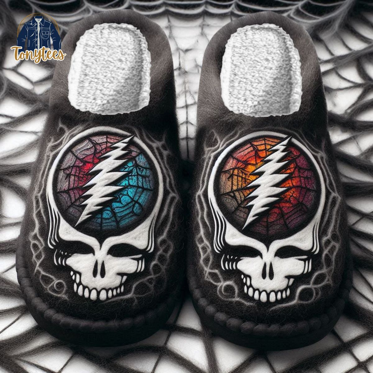 Grateful Dead Fleece Slippers