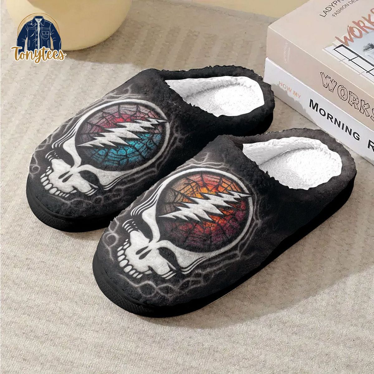 Grateful Dead Fleece Slippers