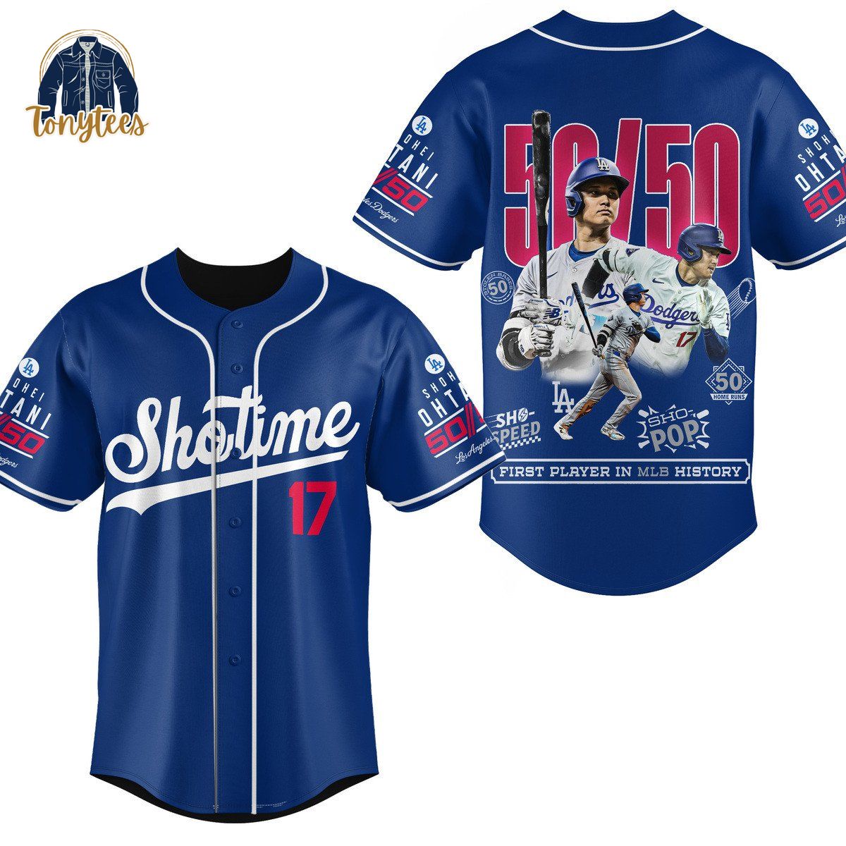 Los Angeles Dodgers Shotime First Player In MLB History Baseball Jersey