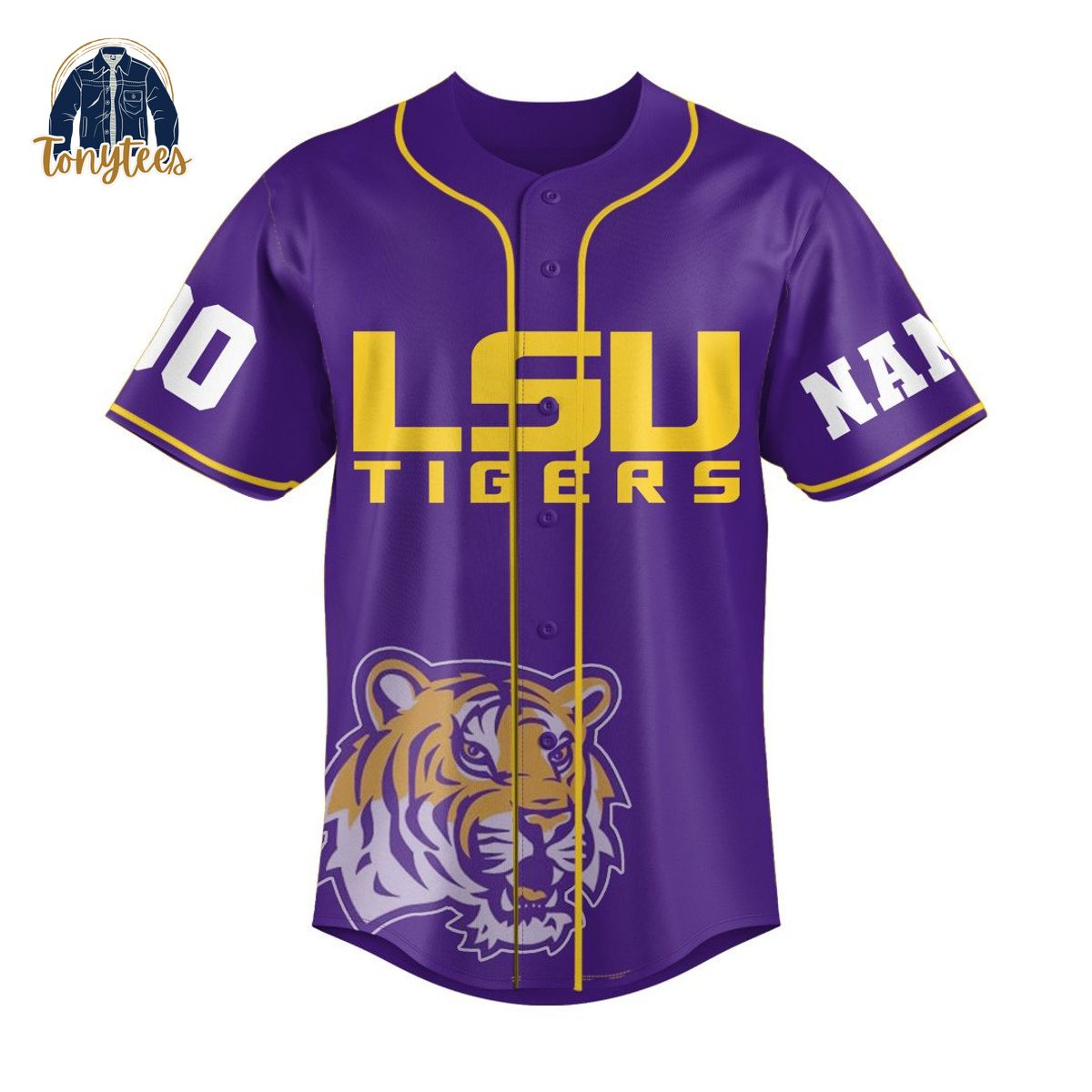 LSU Tigers Faith Family Football Geaux Bills Tigers Personalized Baseball Jersey