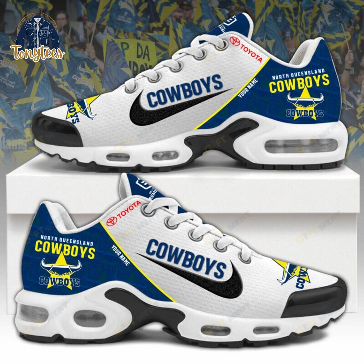 North Queensland Cowboys NRL Custom Name TN Sport Shoes