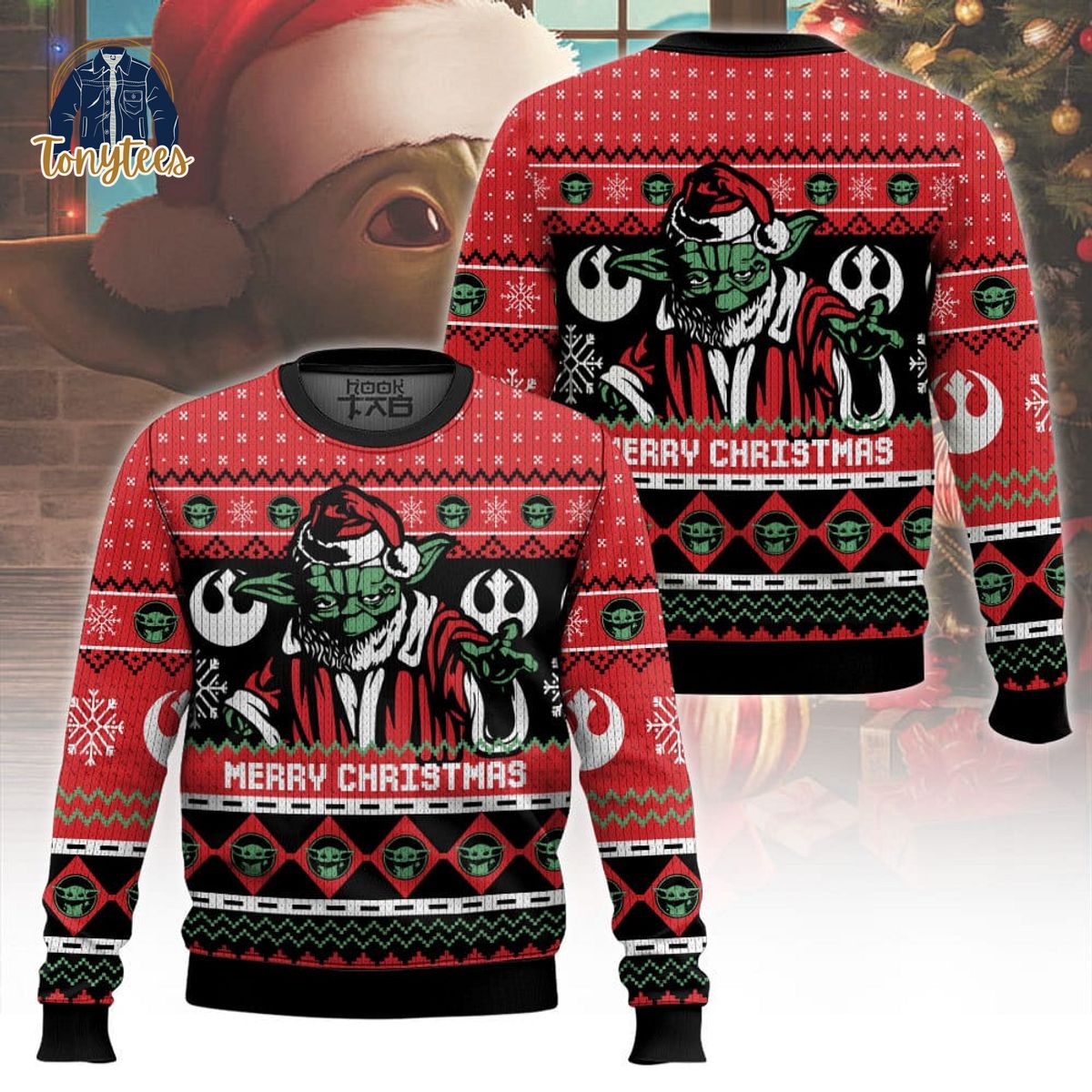 Star Wars Yoda Merry Christmas Ugly Sweater