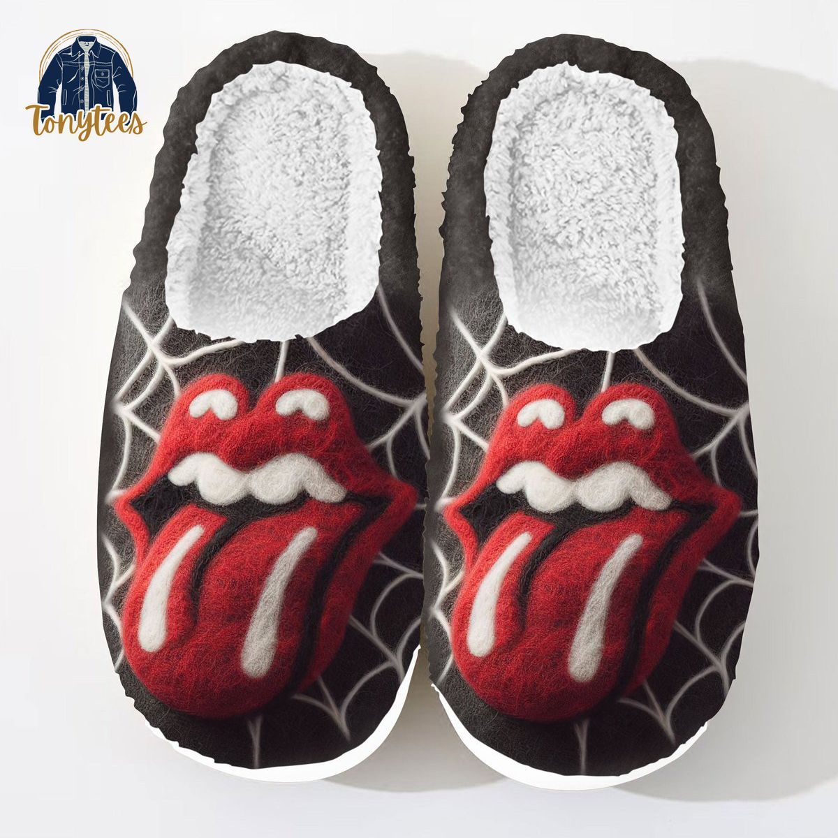 The Rolling Stones Fleece Slippers