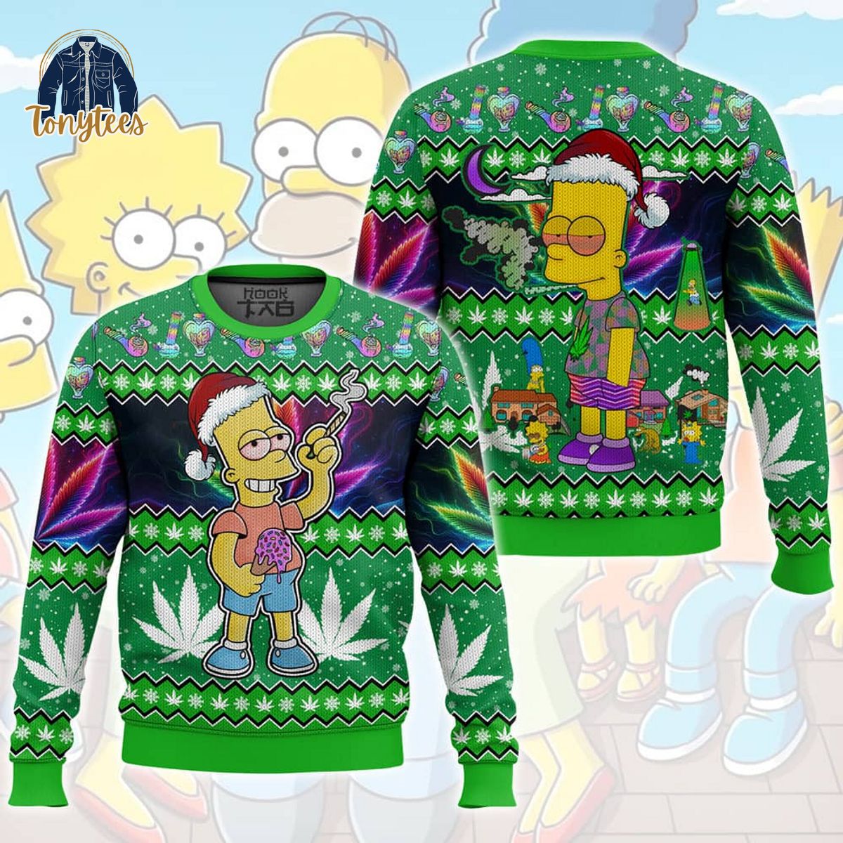 The Simpson Family Brat Ugly Sweater