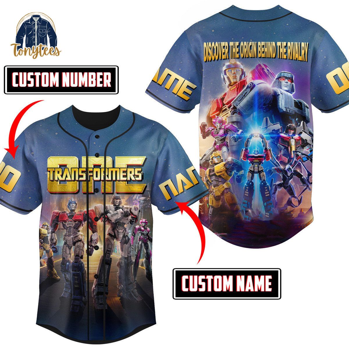 Transformers One Discover The Orign Behind The Rivalry Personalized Baseball Jersey