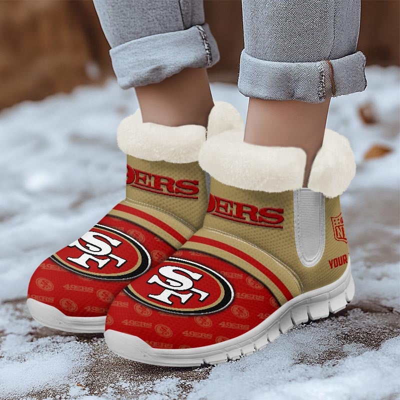 San Francisco 49ers NFL Personalized Snow Boots