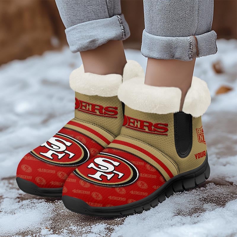 San Francisco 49ers NFL Personalized Snow Boots