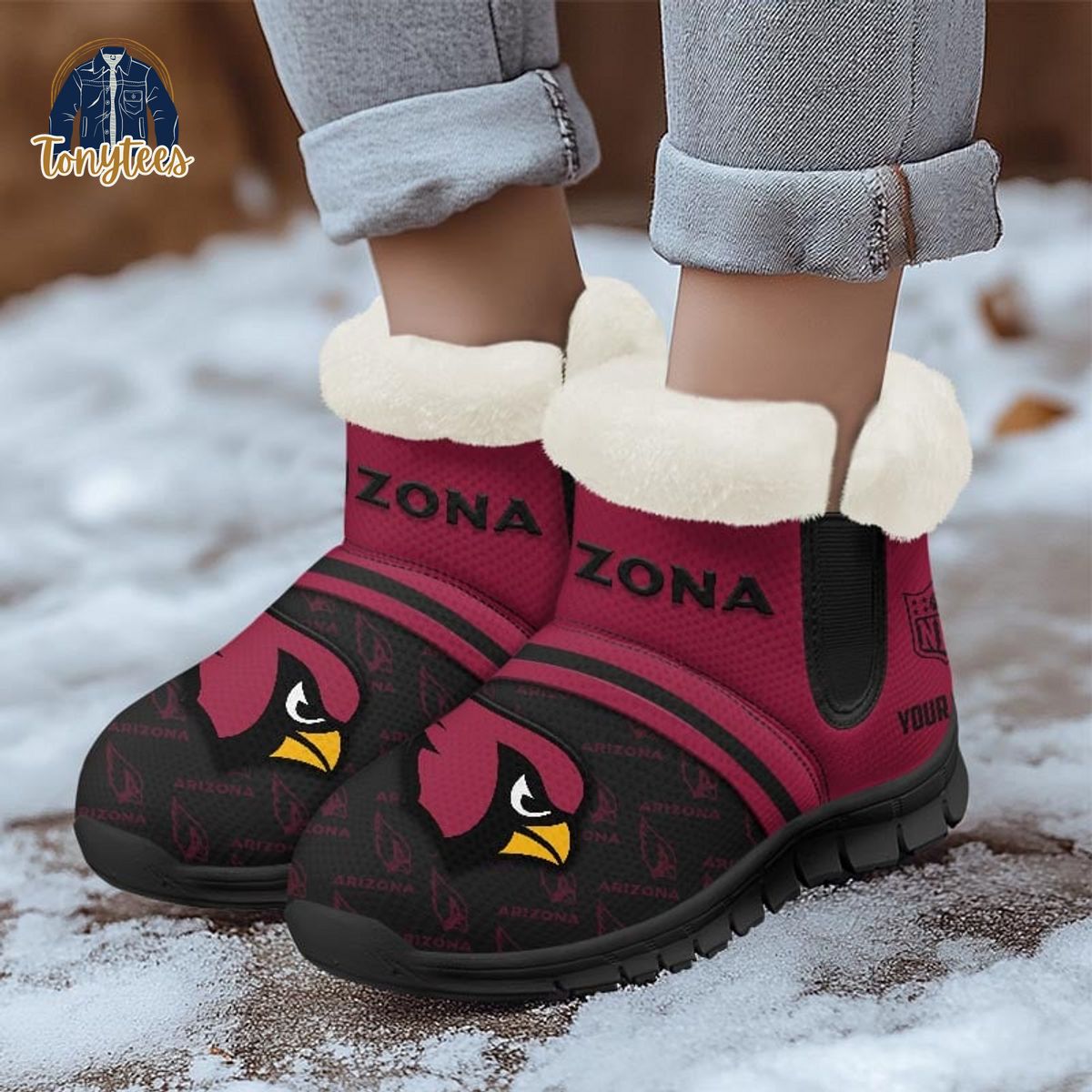 Arizona Cardinals Personalized Snow Boots