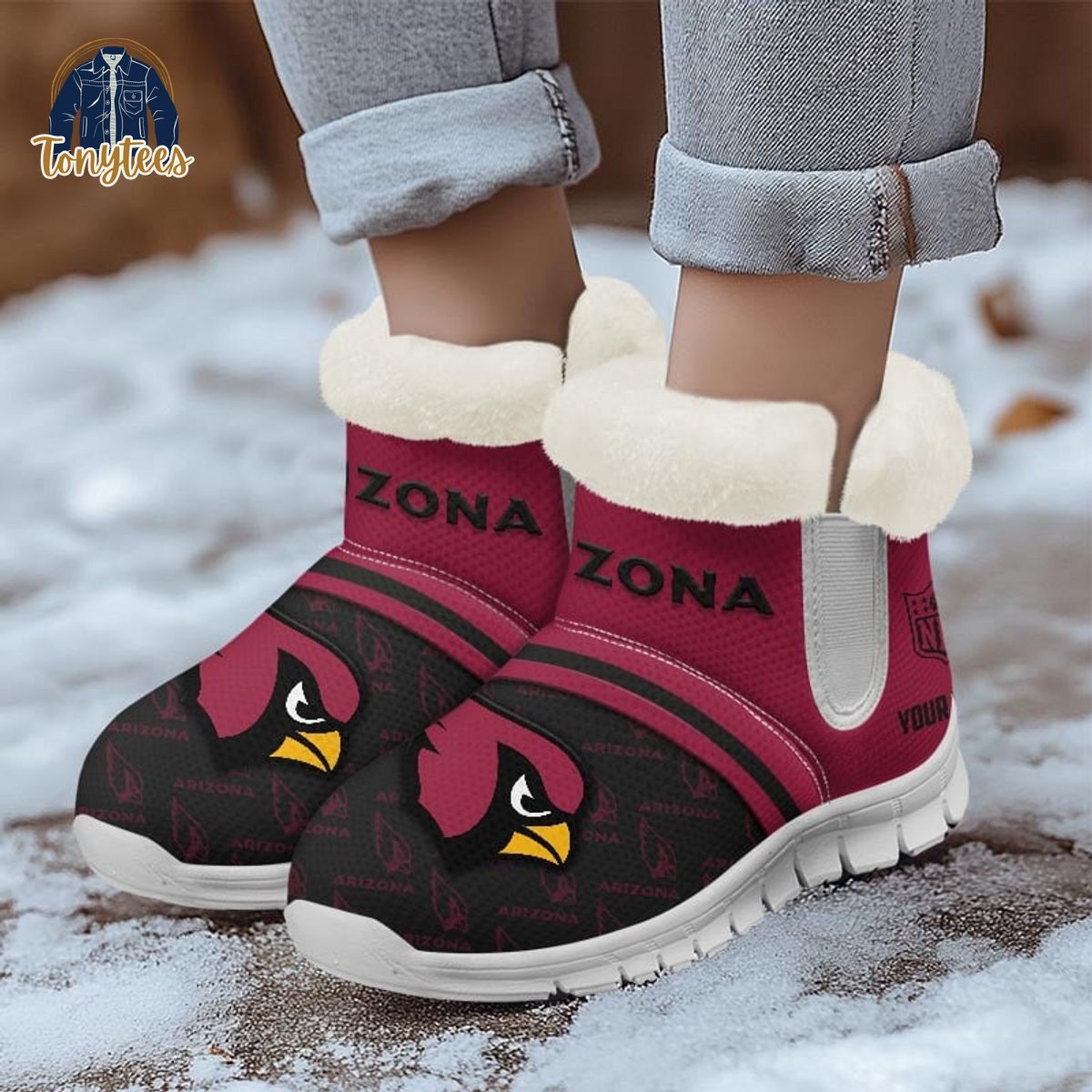 Arizona Cardinals Personalized Snow Boots