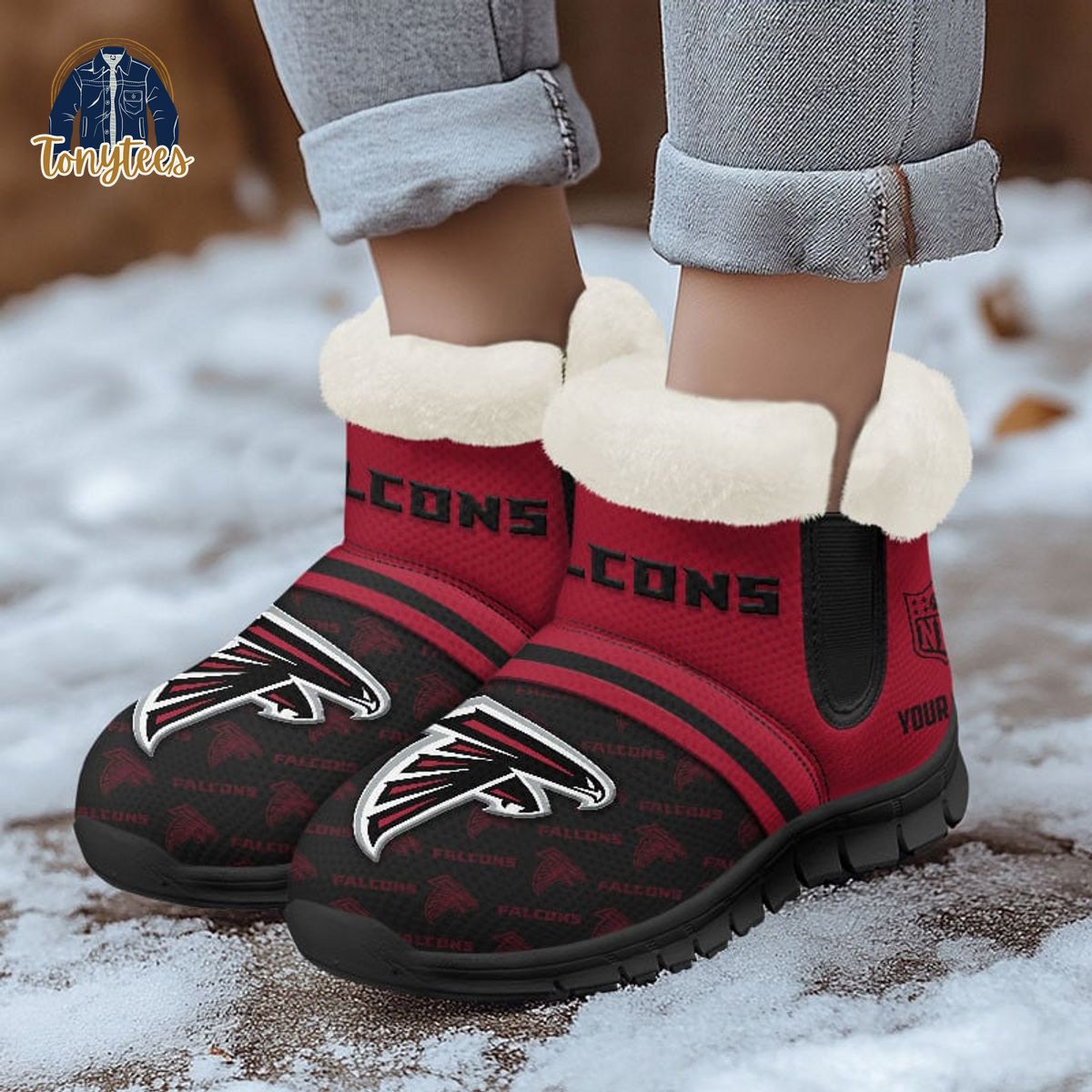 Atlanta Falcons NFL Personalized Snow Boots