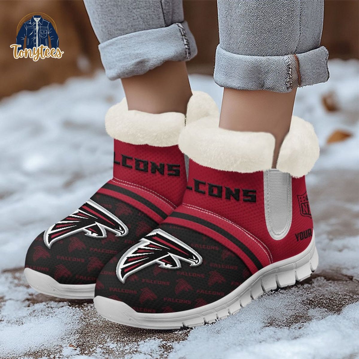 Atlanta Falcons NFL Personalized Snow Boots