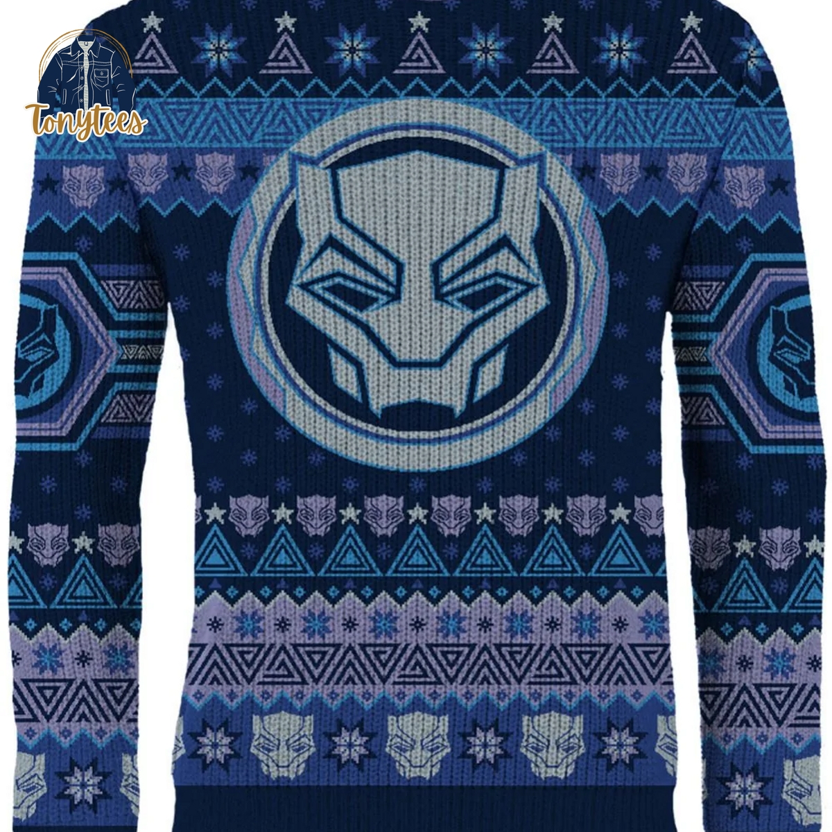 Black Panther Christmas Forever Ugly Christmas Sweater