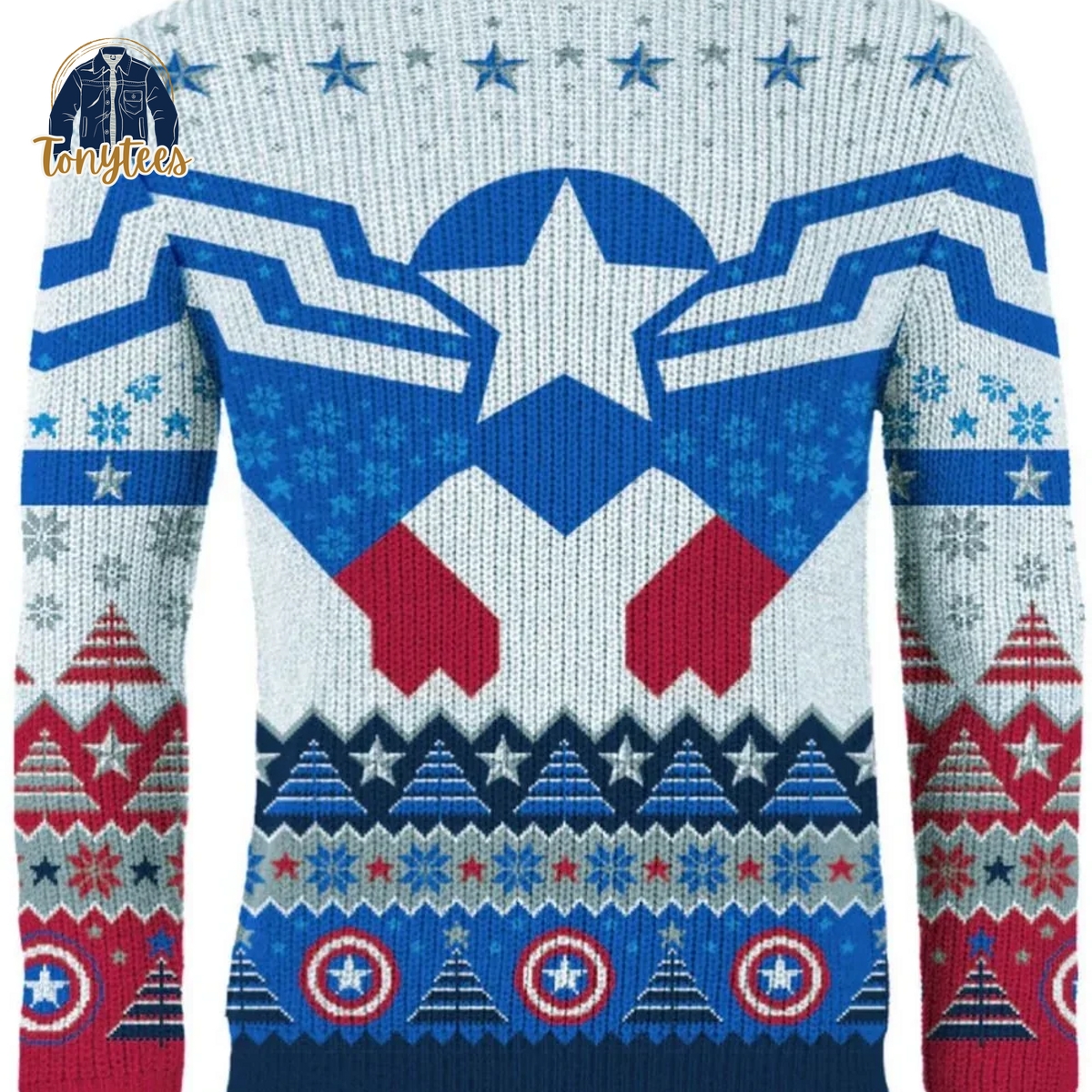 Captain America Sam Wilson Ugly Christmas Sweater