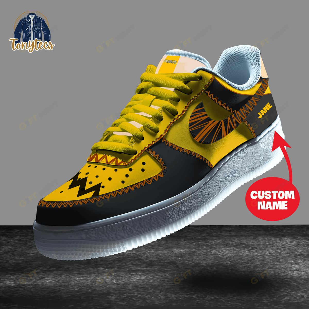 Charlie Brown Personalized Air Force 1 Sneaker