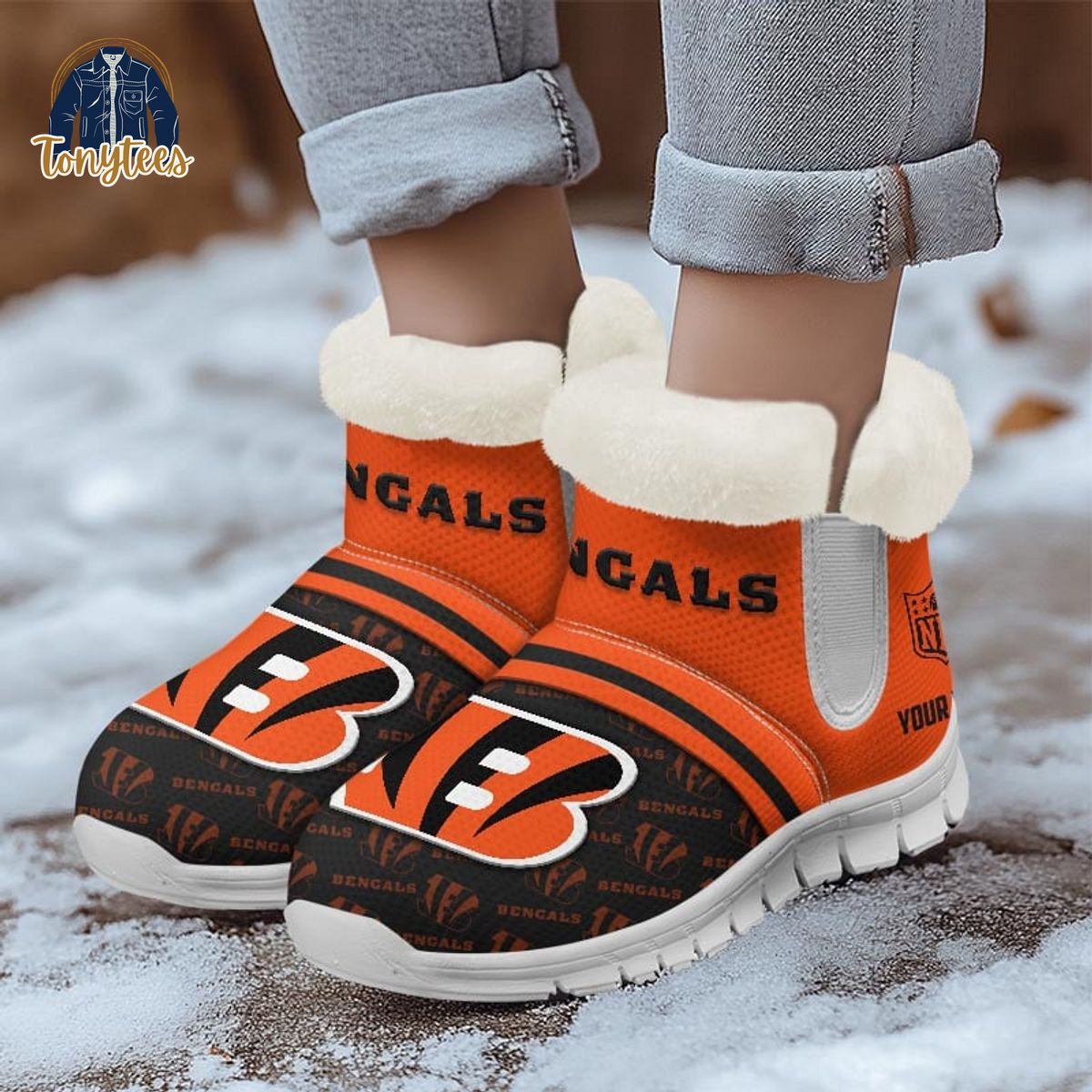 Cincinnati Bengals Personalized Snow Boots