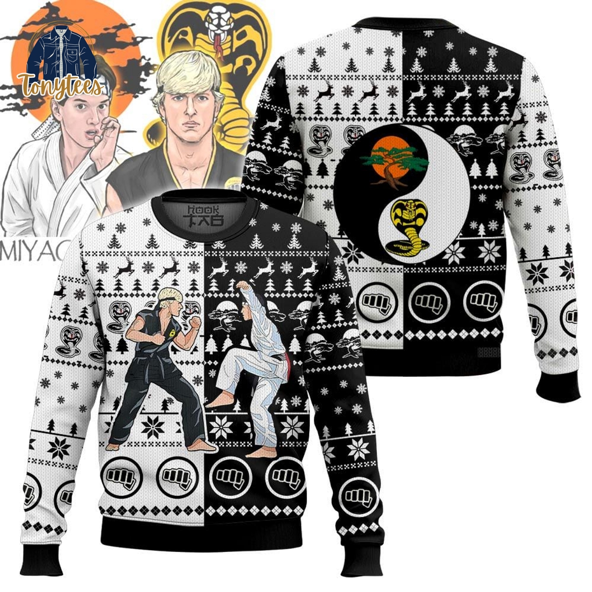 Cobra Kai Daniel vs Johnny Ugly Christmas Sweater