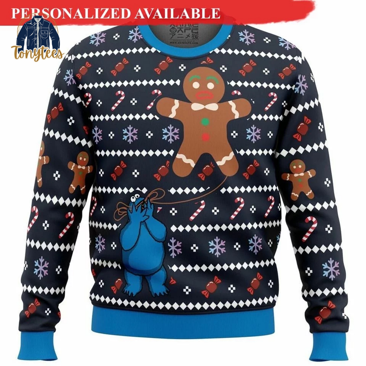 Cookie Monster Ugly Christmas Sweater