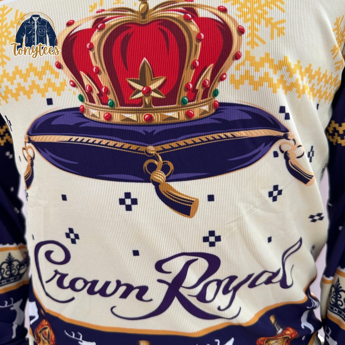 Crown Royal Whisky Ugly Christmas Sweater