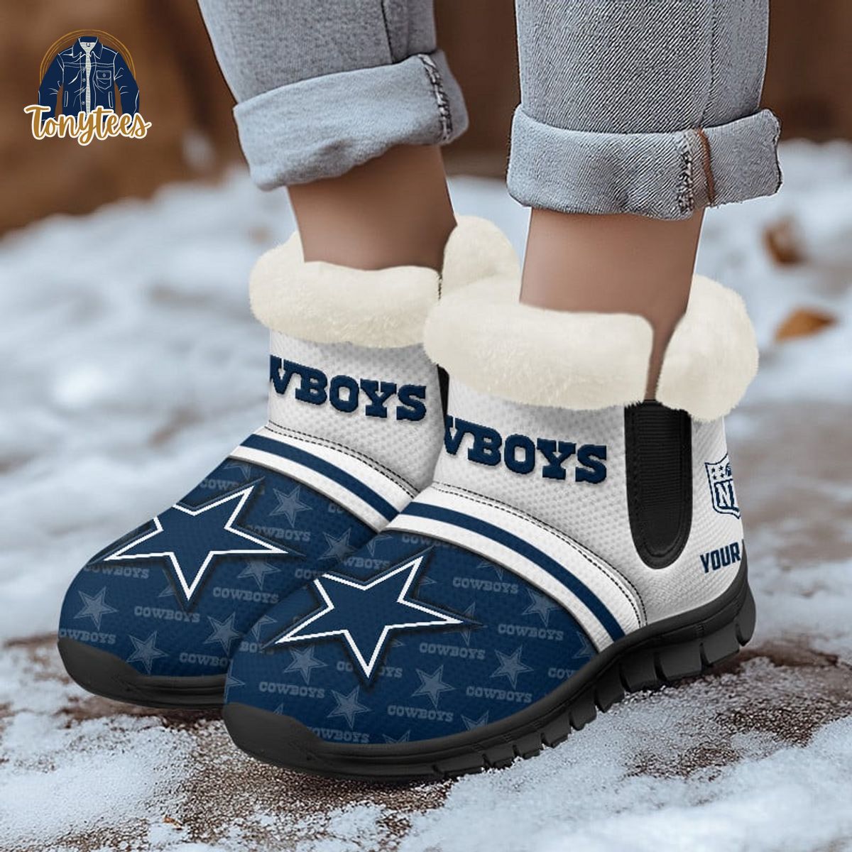 Dallas Cowboys Personalized Snow Boots