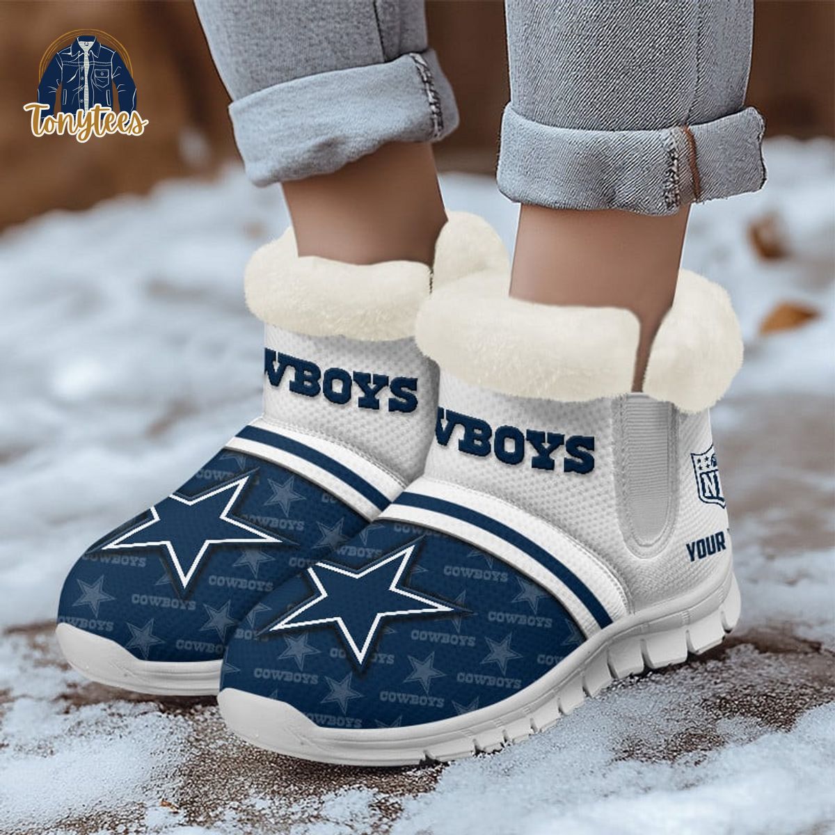 Dallas Cowboys Personalized Snow Boots