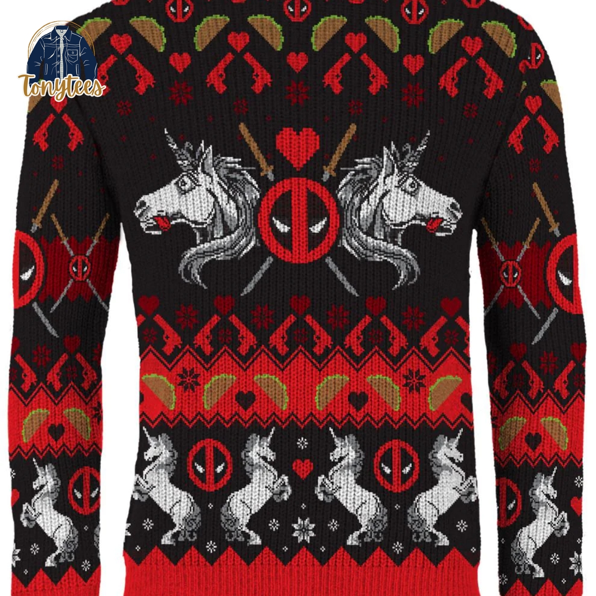 Deadpool Merry Chimichanga Ugly Christmas Sweater