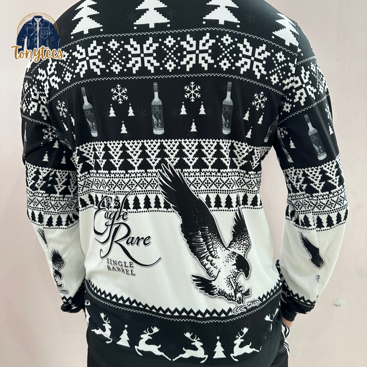 Eagle Rare Single Barrel Whiskey Ugly Christmas Sweater