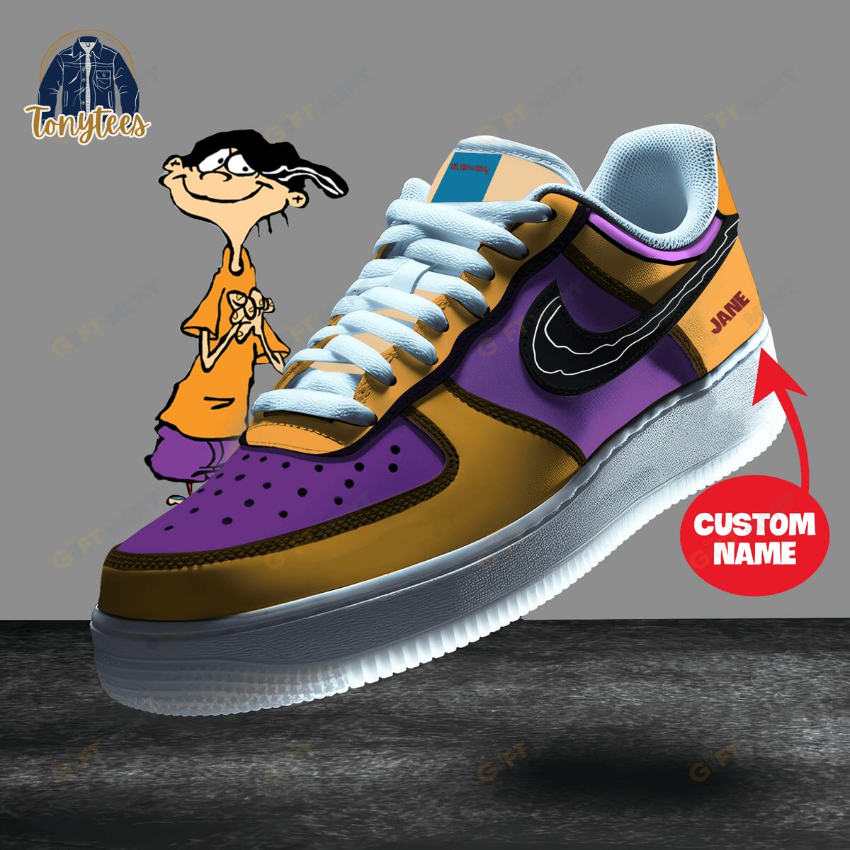 Edd Ed Edd n Eddy Personalized Air Force 1 Sneaker