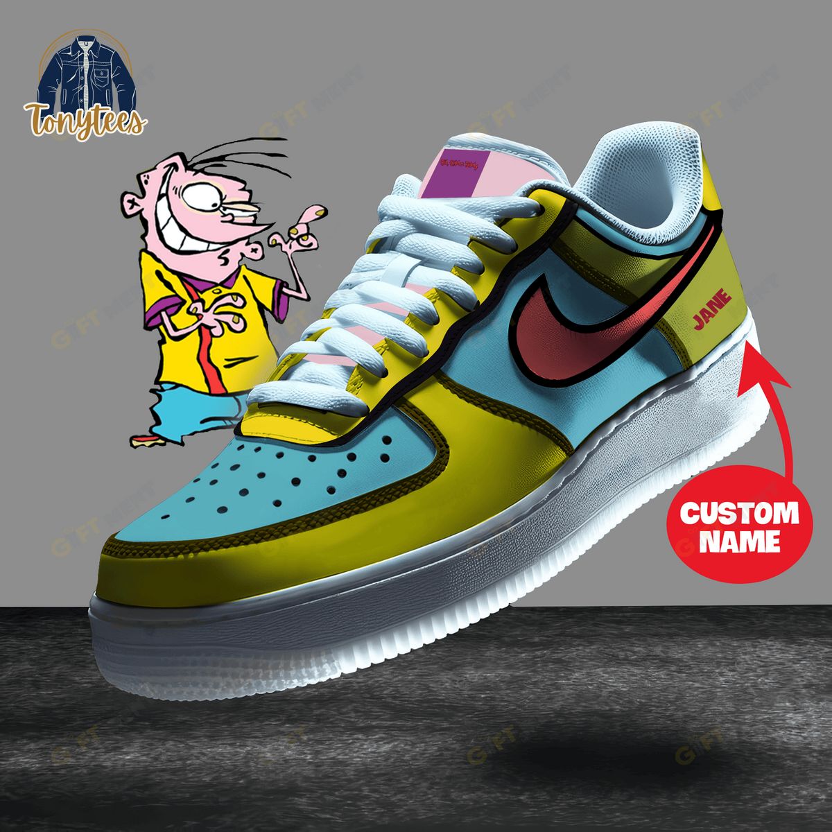 Eddy Ed Edd n Eddy Personalized Air Force 1 Sneaker