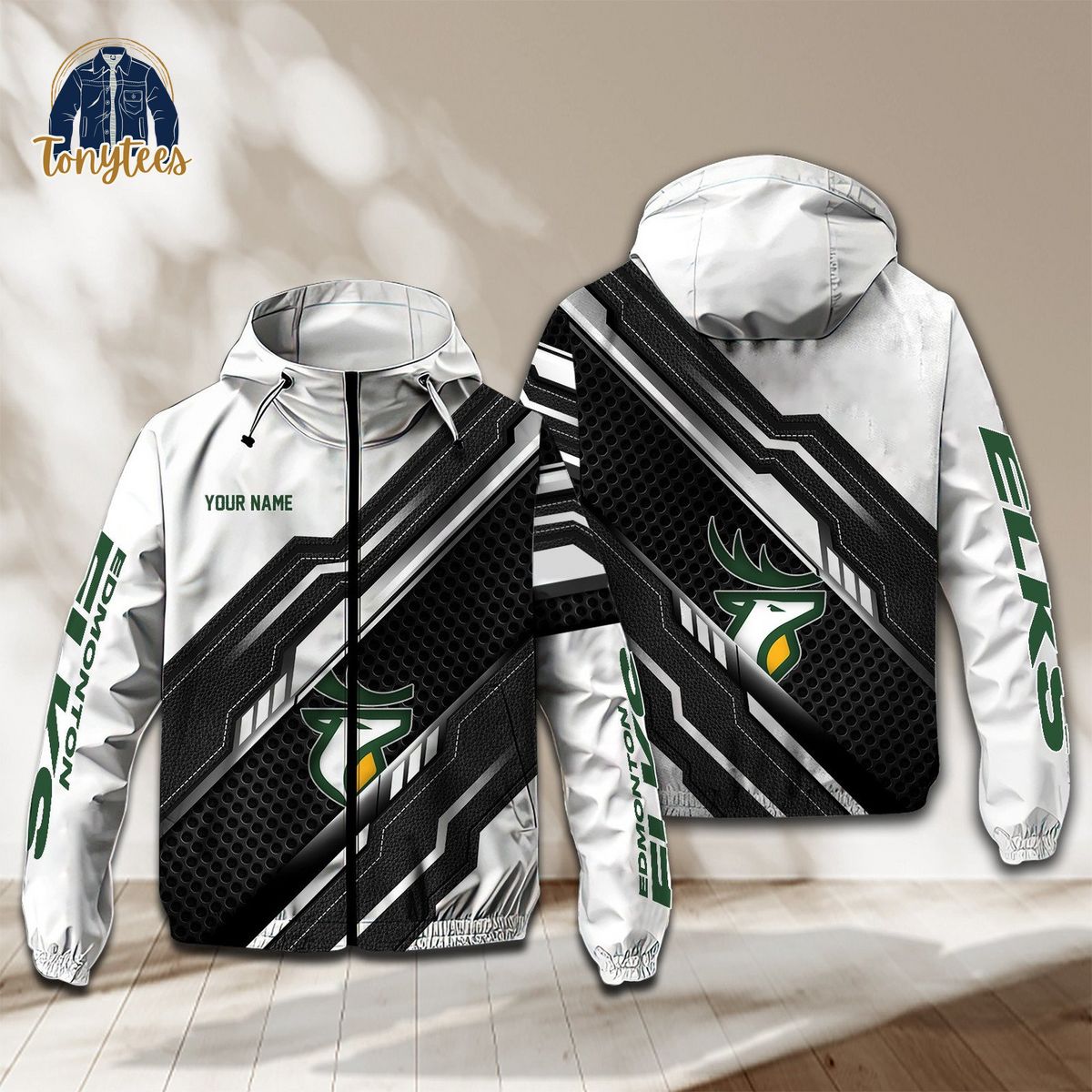 Edmonton Eskimos CFL Personalized Rush Waterproof Jacket