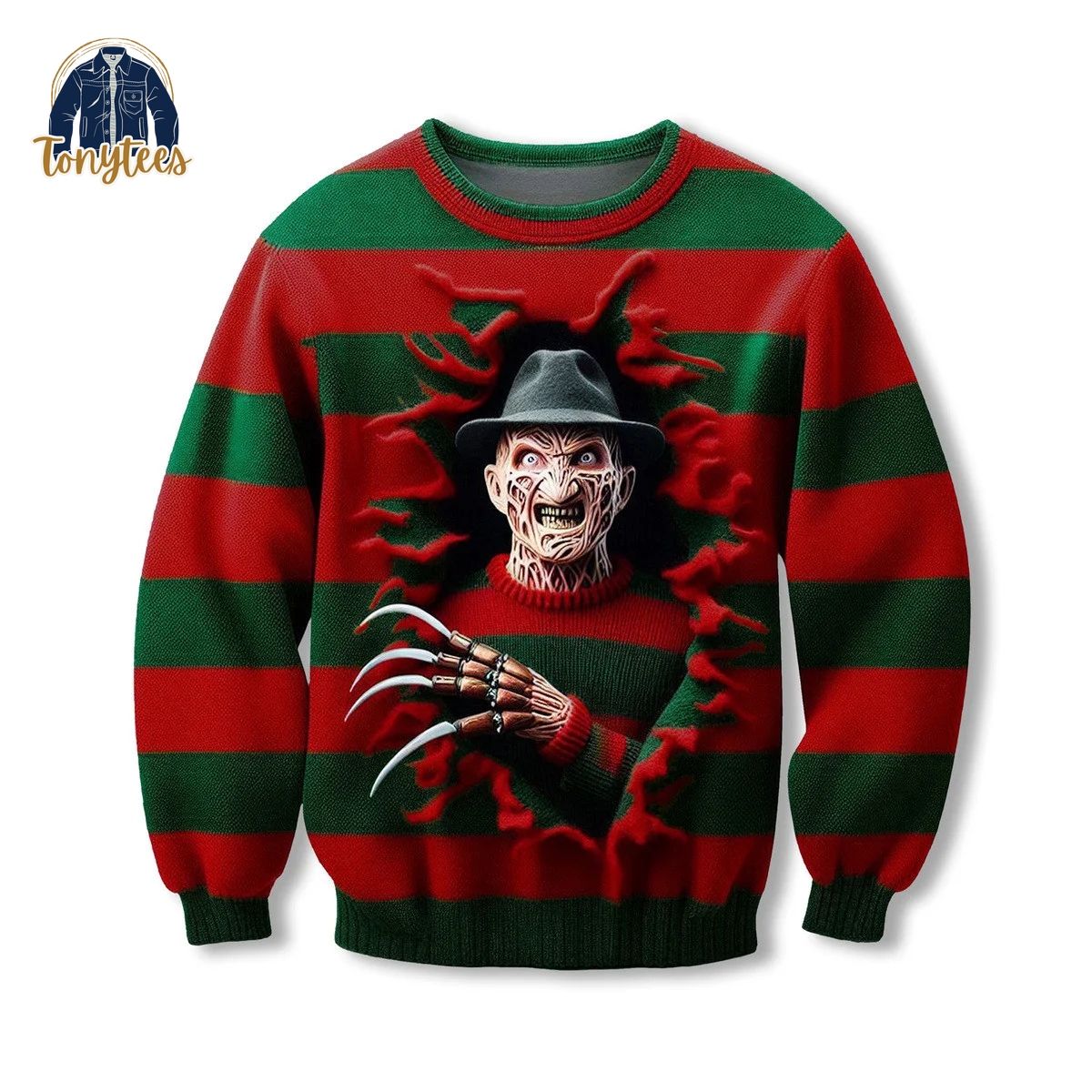 Freddy Krueger Halloween Horror Ugly Christmas Sweater