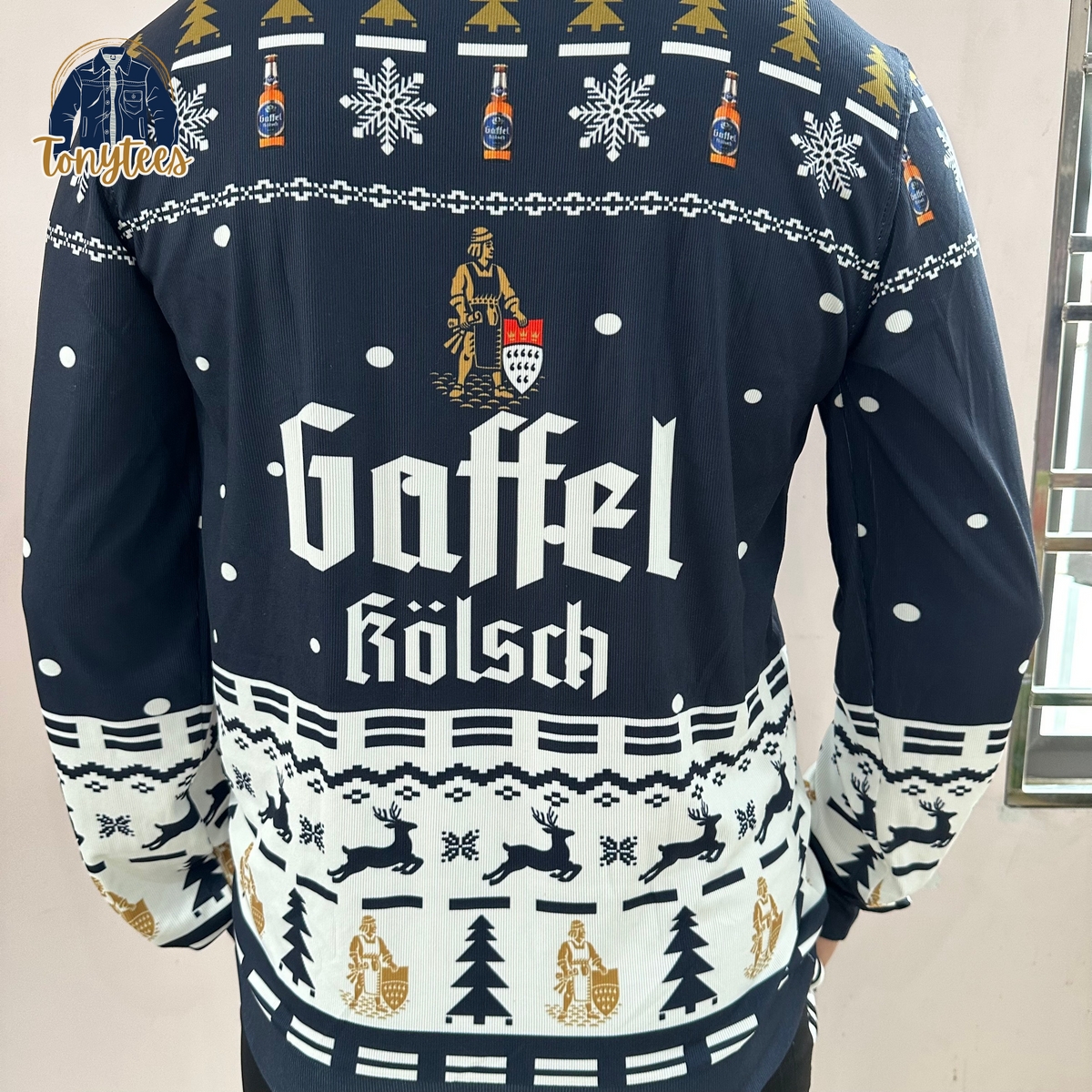 Gaffel Kolsch Beer Ugly Christmas Sweater